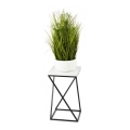 Kukkateline LOFT 40x24 cm musta/valkoinen