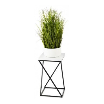 Kukkateline LOFT 40x24 cm musta/valkoinen
