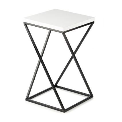 Kukkateline LOFT 40x24 cm musta/valkoinen