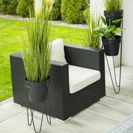 Kukkateline LOFT 50x30 cm musta
