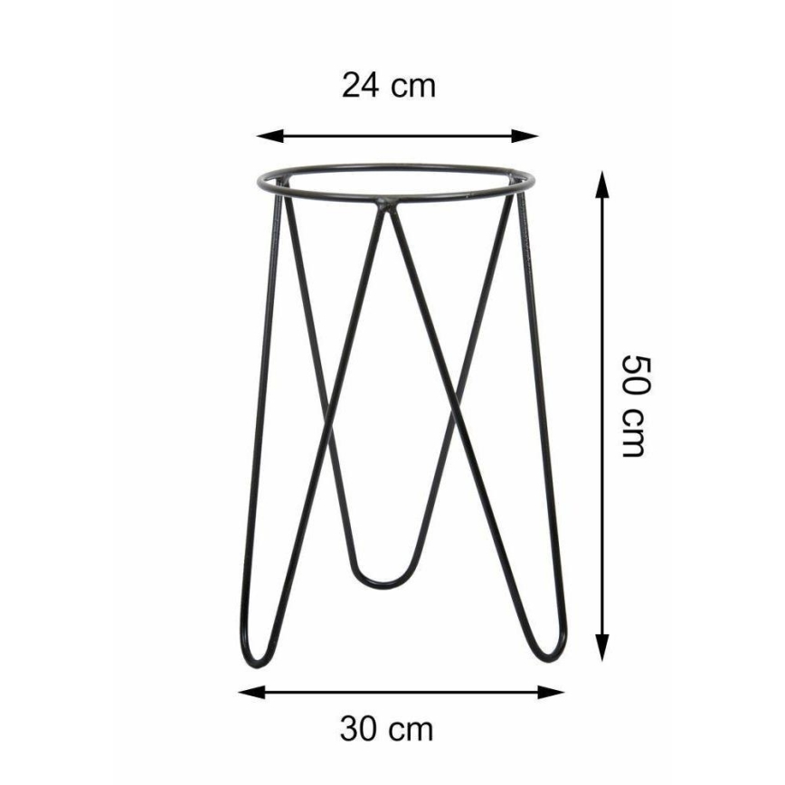 Kukkateline LOFT 50x30 cm musta