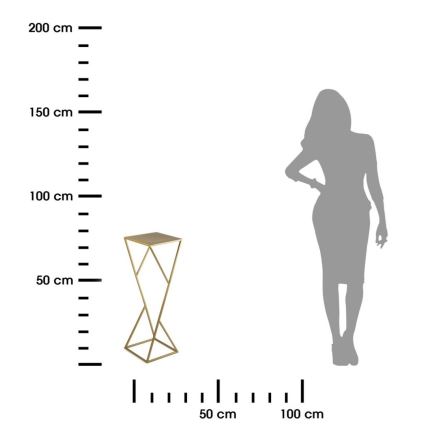 Kukkateline LOFT 70x23,5 cm kulta