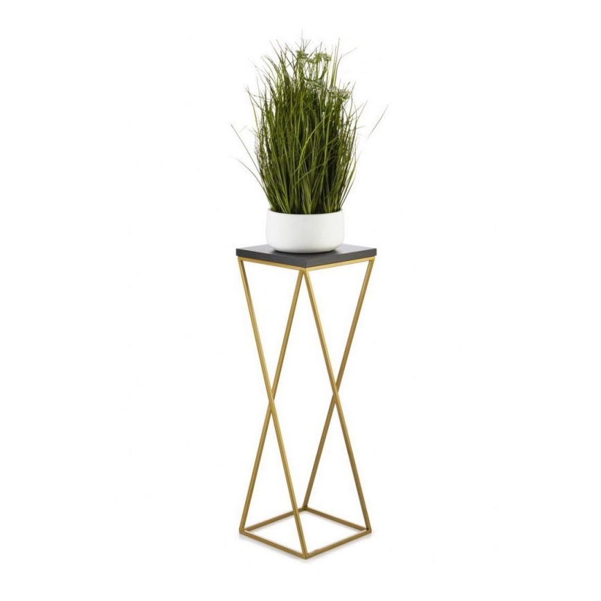 Kukkateline LOFT 70x24 cm kulta/musta