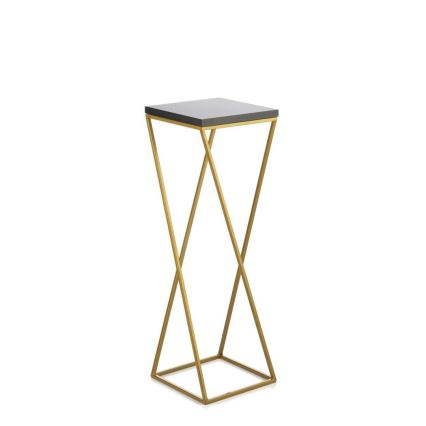 Kukkateline LOFT 70x24 cm kulta/musta