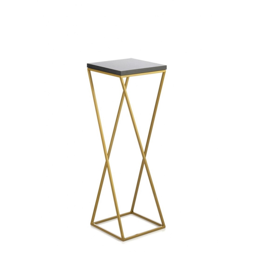 Kukkateline LOFT 70x24 cm kulta/musta