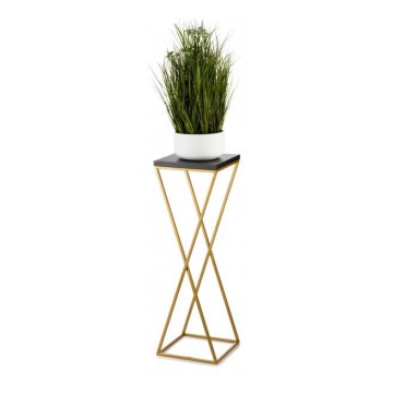 Kukkateline LOFT 70x24 cm kulta/musta