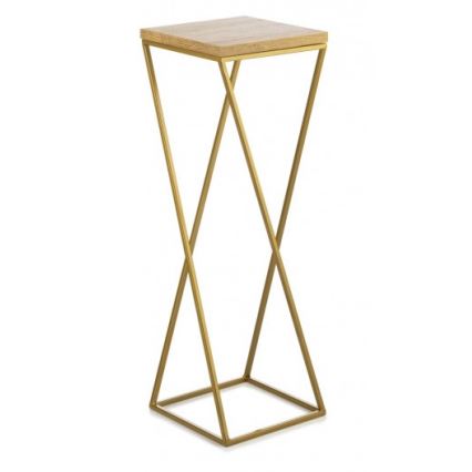 Kukkateline LOFT 70x24 cm kulta/ruskea
