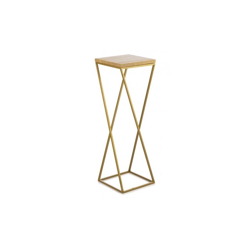 Kukkateline LOFT 70x24 cm kulta/ruskea