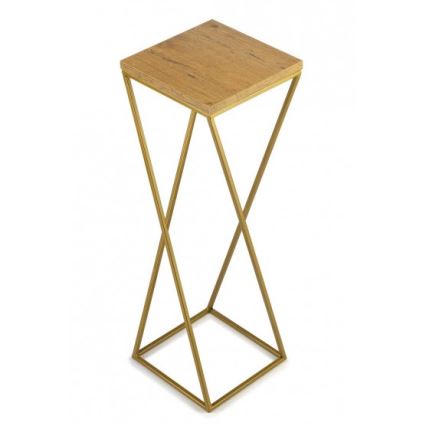 Kukkateline LOFT 70x24 cm kulta/ruskea
