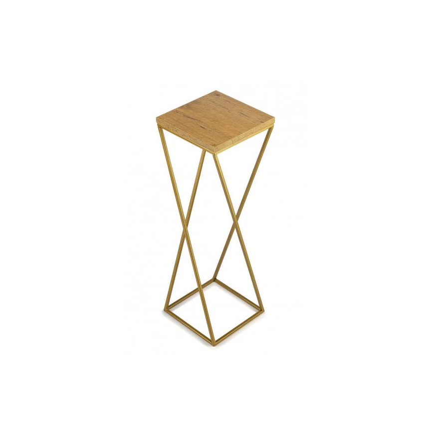 Kukkateline LOFT 70x24 cm kulta/ruskea