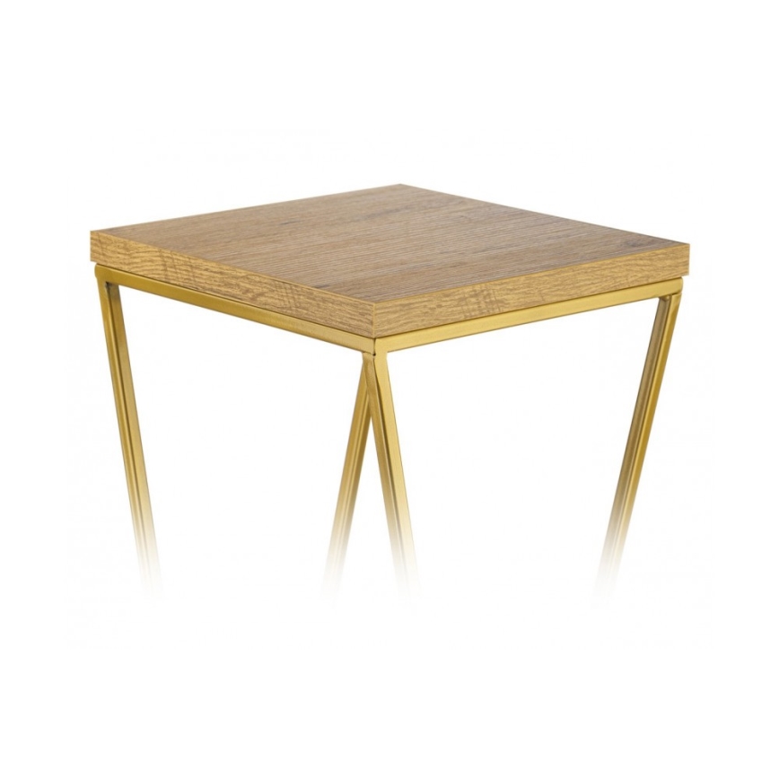 Kukkateline LOFT 70x24 cm kulta/ruskea