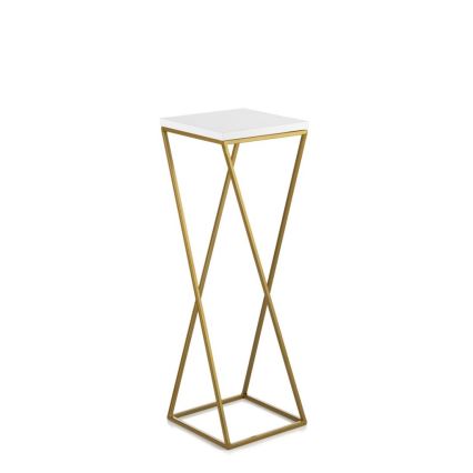 Kukkateline LOFT 70x24 cm kulta/valkoinen