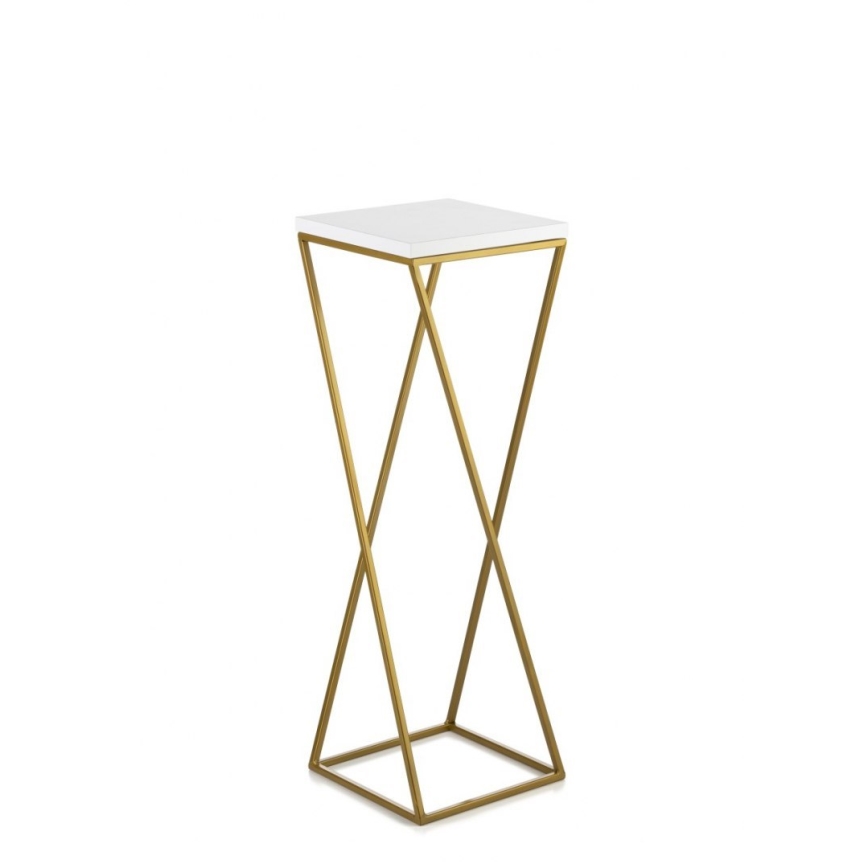 Kukkateline LOFT 70x24 cm kulta/valkoinen