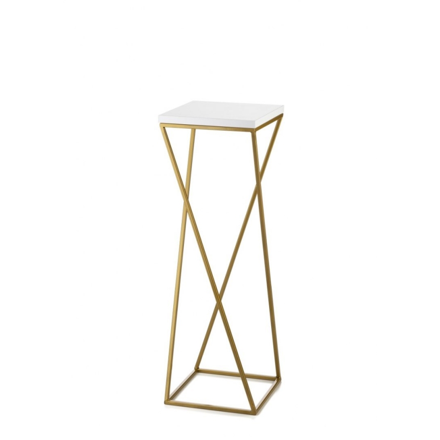 Kukkateline LOFT 70x24 cm kulta/valkoinen