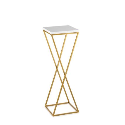 Kukkateline LOFT 70x24 cm kulta/valkoinen