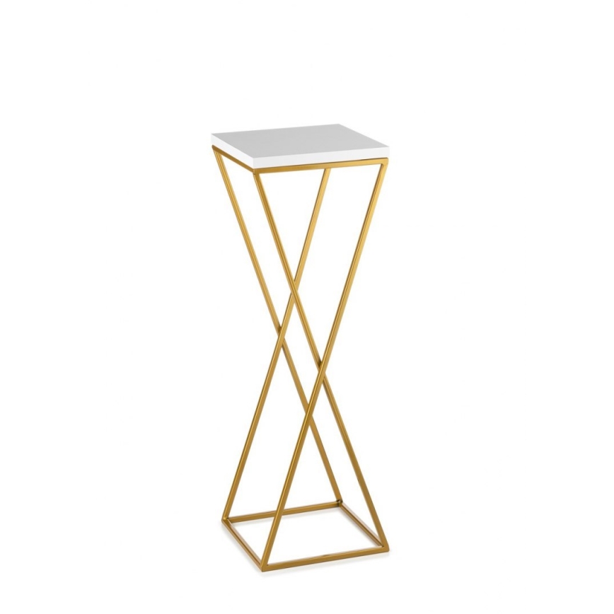 Kukkateline LOFT 70x24 cm kulta/valkoinen