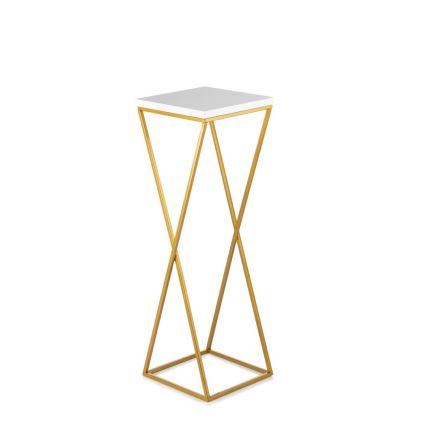 Kukkateline LOFT 70x24 cm kulta/valkoinen