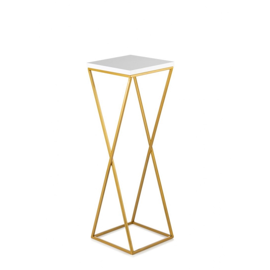 Kukkateline LOFT 70x24 cm kulta/valkoinen