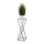 Kukkateline LOFT 70x24 cm musta/valkoinen