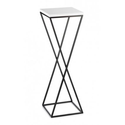 Kukkateline LOFT 70x24 cm musta/valkoinen
