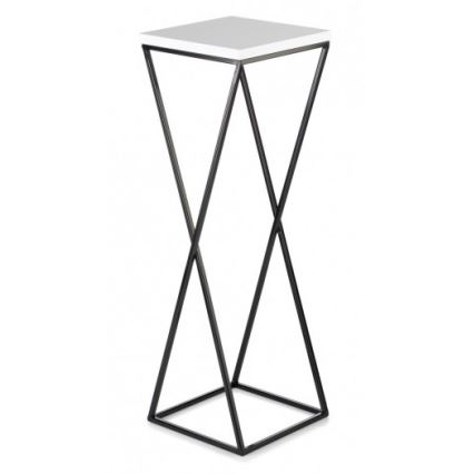 Kukkateline LOFT 70x24 cm musta/valkoinen