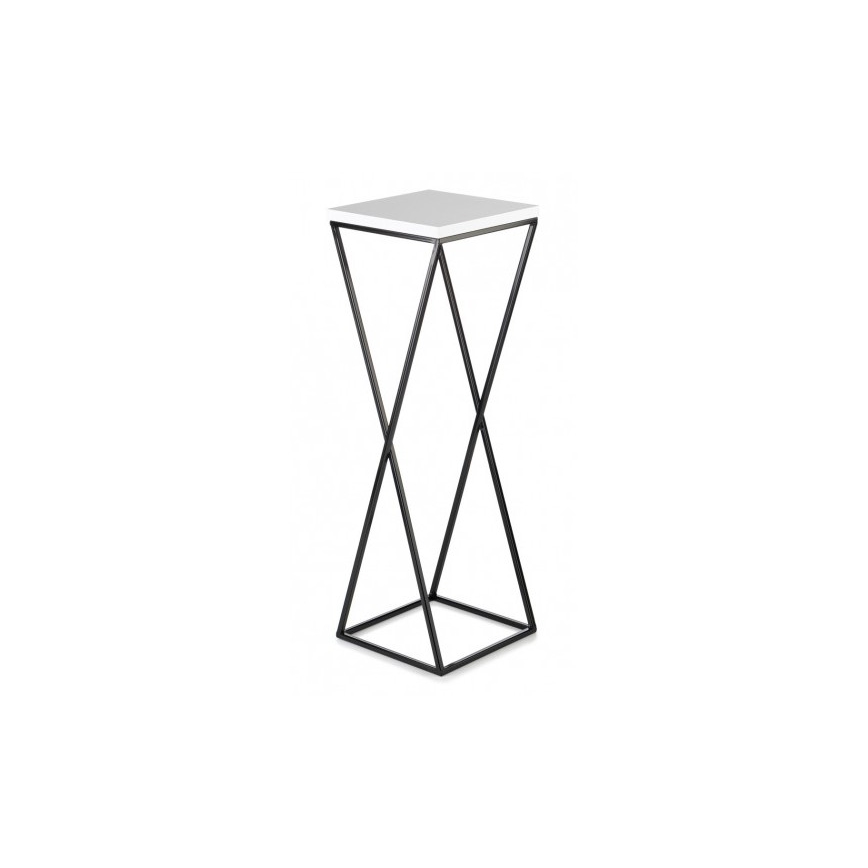 Kukkateline LOFT 70x24 cm musta/valkoinen