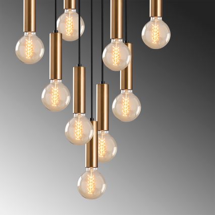 Kullanvärinen riippuvalaisin TEMPO 9xE27/40W/230V