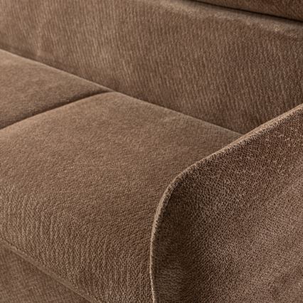 Kulmasohva L-mallinen, avattava, säilytystilalla BEJA beige oikea