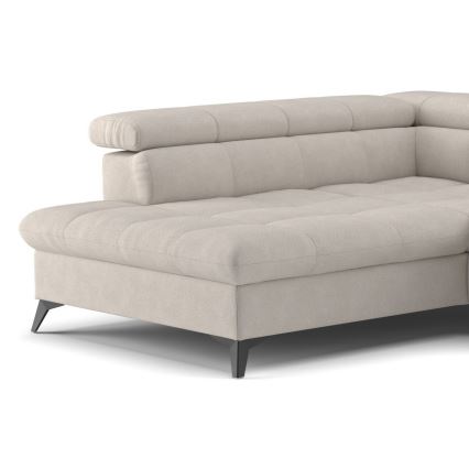 Kulmasohva L-mallinen MARANO vasen beige, avattava