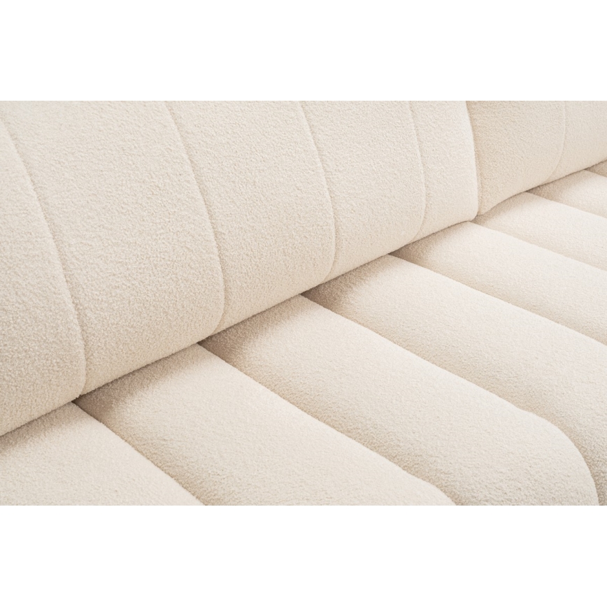 Kulmasohva L-mallinen DESIO, oikea, beige, säilytystilalla ja avattava