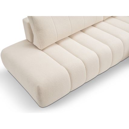 Kulmasohva L-mallinen DESIO, oikea, beige, säilytystilalla ja avattava