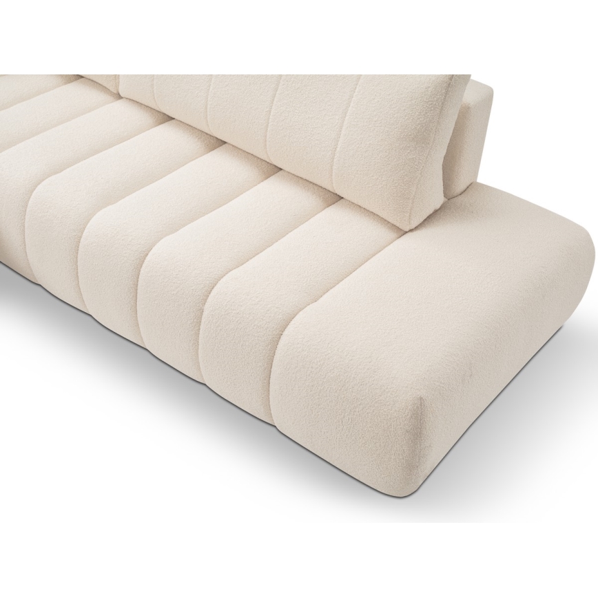 Kulmasohva, jossa säilytystila, L-mallinen, vasen, beige, DESIO, avattava