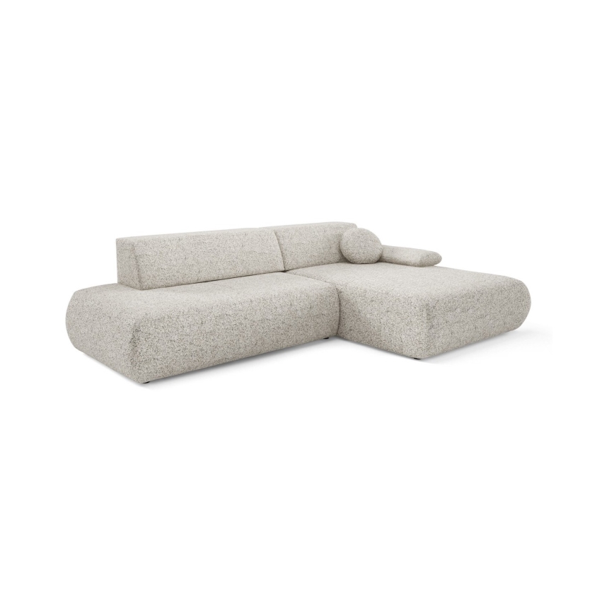 Kulmavuodesohva PRATO L-mallinen, säilytystilalla, oikeanpuoleinen, beige
