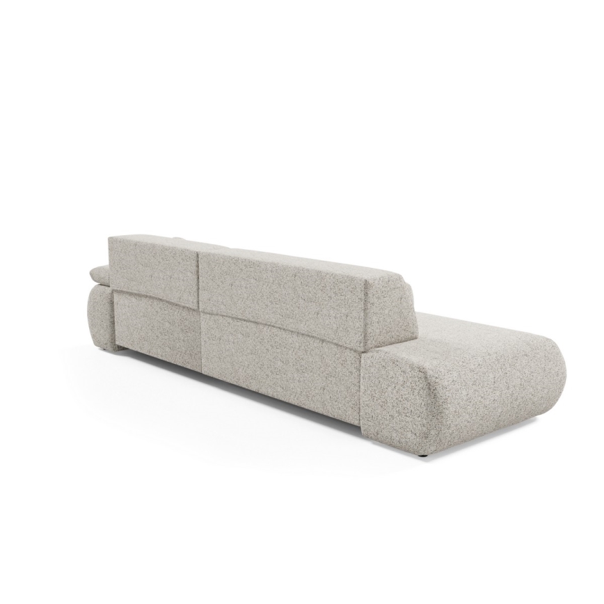 Kulmavuodesohva PRATO L-mallinen, säilytystilalla, oikeanpuoleinen, beige