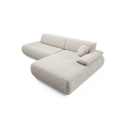 Kulmavuodesohva PRATO L-mallinen, säilytystilalla, oikeanpuoleinen, beige