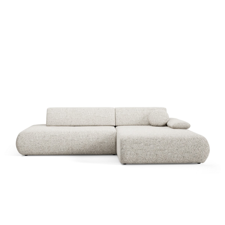Kulmavuodesohva PRATO L-mallinen, säilytystilalla, oikeanpuoleinen, beige