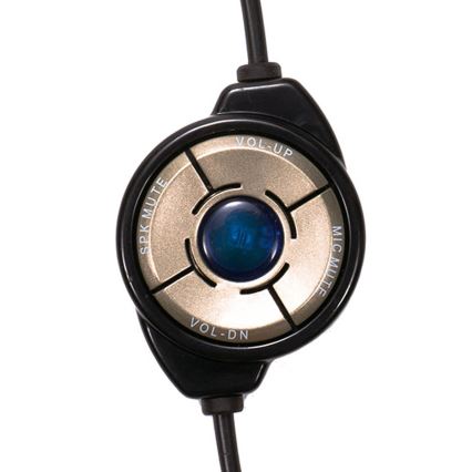 Kuulokkeet mikrofonilla USB musta