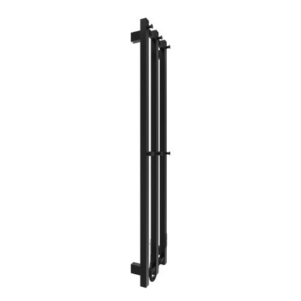 Kylpyhuone jäähdytin HF SLIM 110W/230V 117x25 cm musta kulmikas
