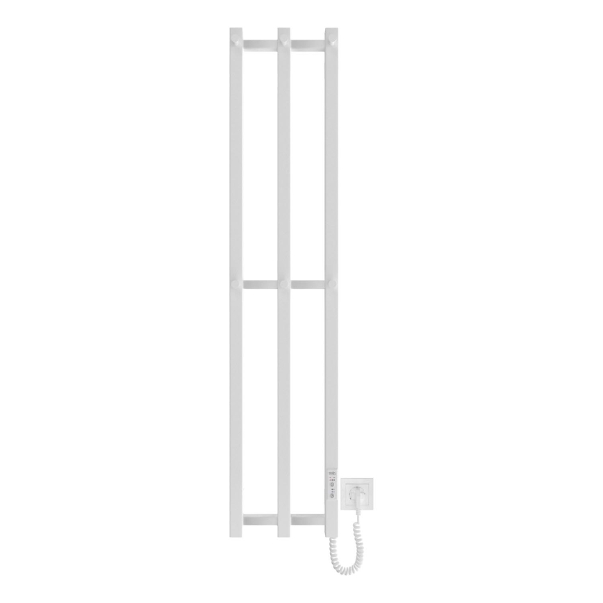 Kylpyhuone jäähdytin HF SLIM 110W/230V 117x25 cm valkoinen kulmikas