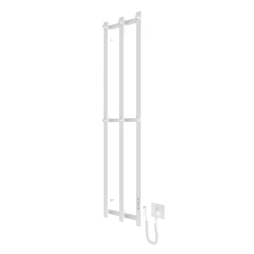 Kylpyhuone jäähdytin HF SLIM 110W/230V 117x25 cm valkoinen kulmikas