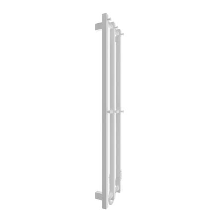 Kylpyhuone jäähdytin HF SLIM 110W/230V 117x25 cm valkoinen kulmikas