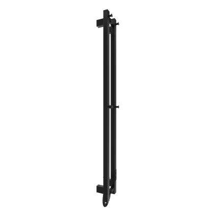 Kylpyhuone jäähdytin HF SLIM 80W/230V 117x14 cm musta kulmikas