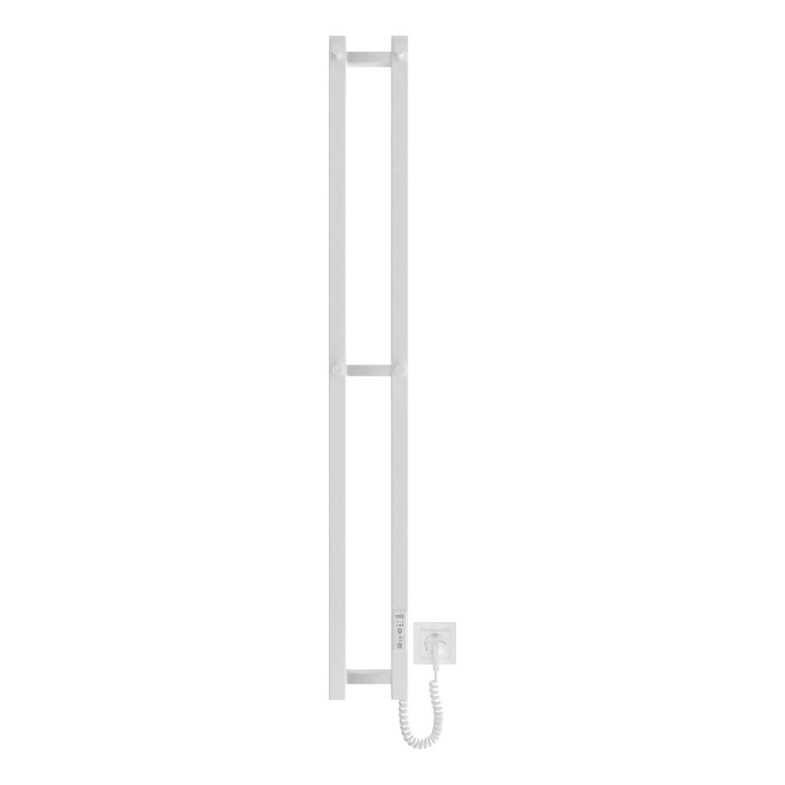 Kylpyhuone jäähdytin HF SLIM 80W/230V 117x14 cm valkoinen kulmikas