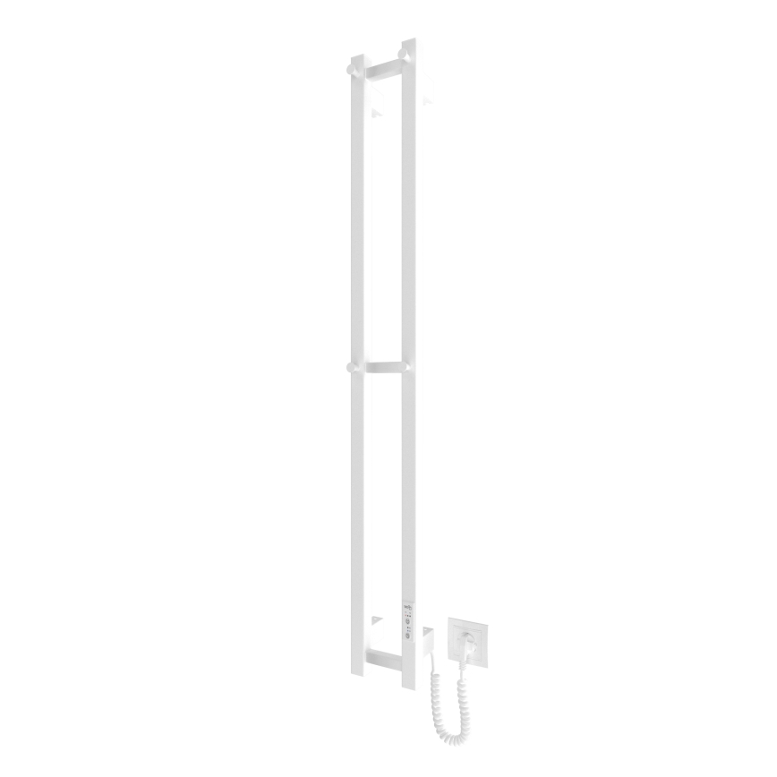 Kylpyhuone jäähdytin HF SLIM 80W/230V 117x14 cm valkoinen kulmikas