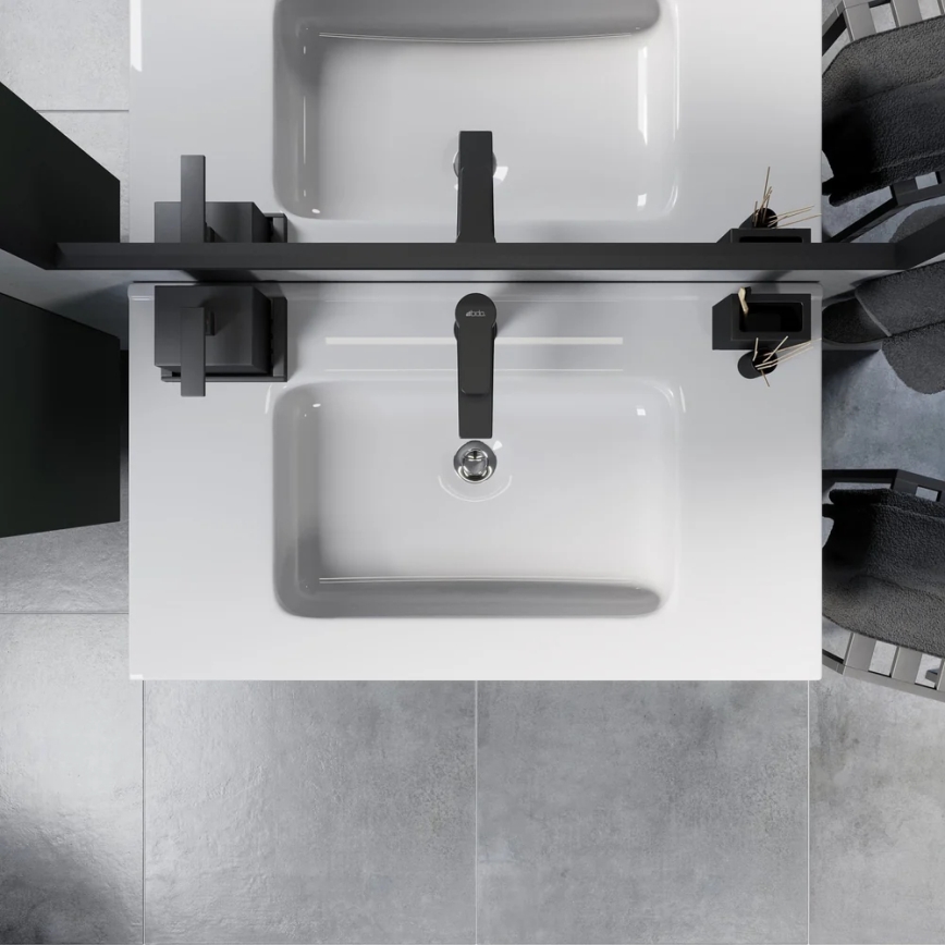 Kylpyhuoneen allaskaappi MOLDE 80 cm, vihreä