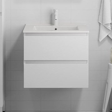 Kylpyhuoneen allaskaappi pesualtaalla HENRY 61 cm, valkoinen