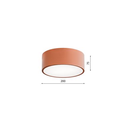 Kylpyhuoneen kattovalaisin CLEO 1xE27/24W/230V halkaisija 20 cm kupari IP54
