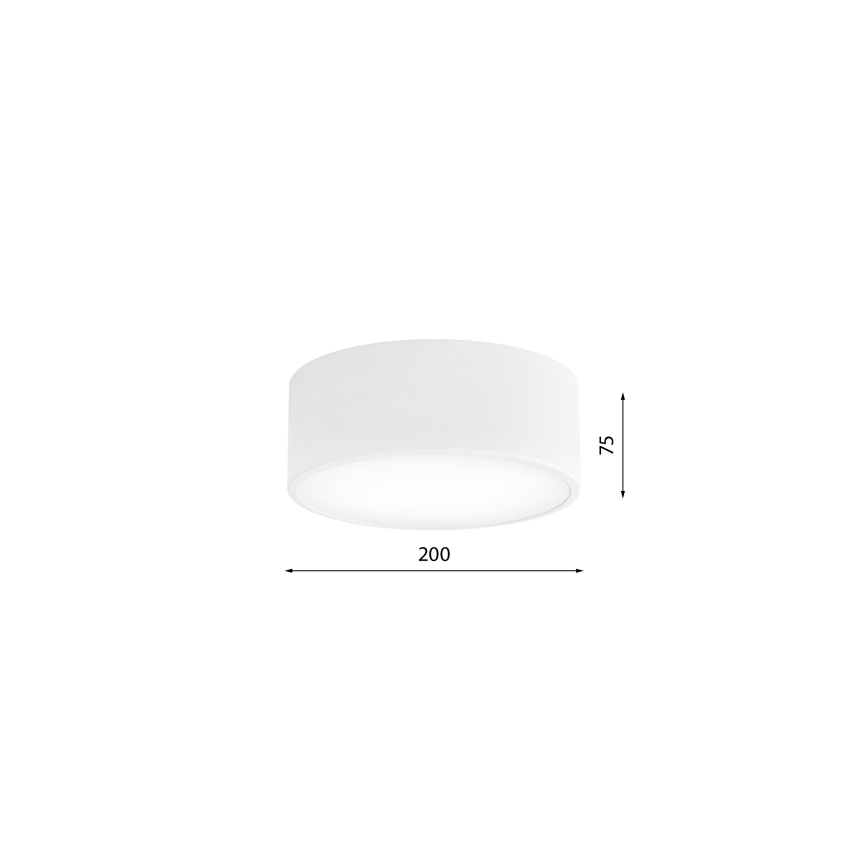 Kylpyhuoneen kattovalaisin CLEO 1xE27/24W/230V halkaisija 20 cm valkoinen IP54