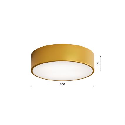 Kylpyhuoneen kattovalaisin CLEO 2xE27/24W/230V d. 30 cm kulta IP54
