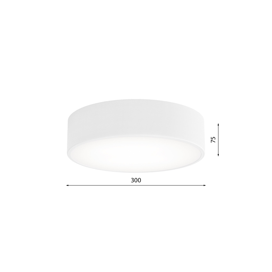 Kylpyhuoneen kattovalaisin CLEO 2xE27/24W/230V d. 30 cm valkoinen IP54